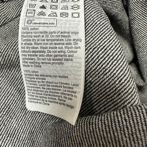 AllSaints NWT Switch Raw Hem Denim Shorts Washed Black Men's Size 31 Zip Fly - Picture 6 of 10